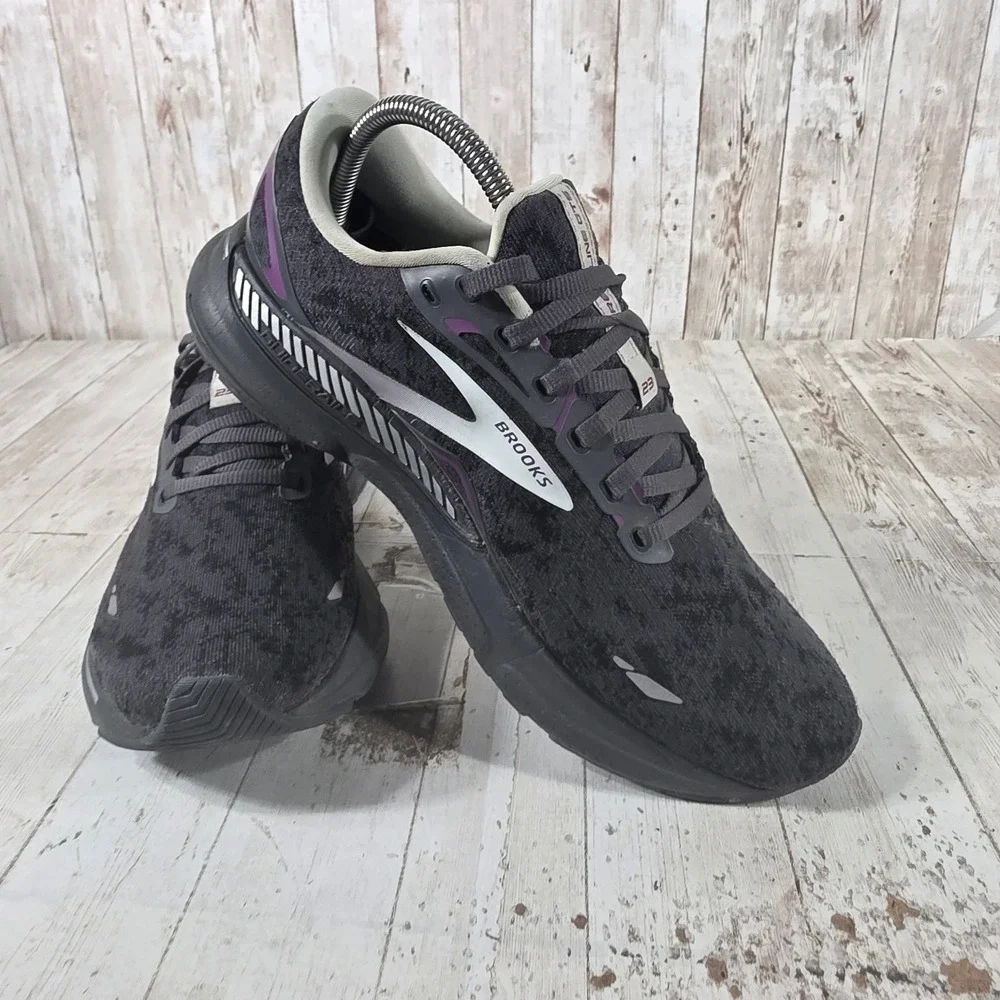Brooks Adrenaline GTS 23 Womens Running Shoes Black Purple 1203811B072 Size 10 - Picture 8 of 8
